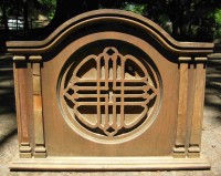 VINTAGE 1940s BRUNSWICK ART DECO OLD  RADIO SPEAKER-1.jpg
